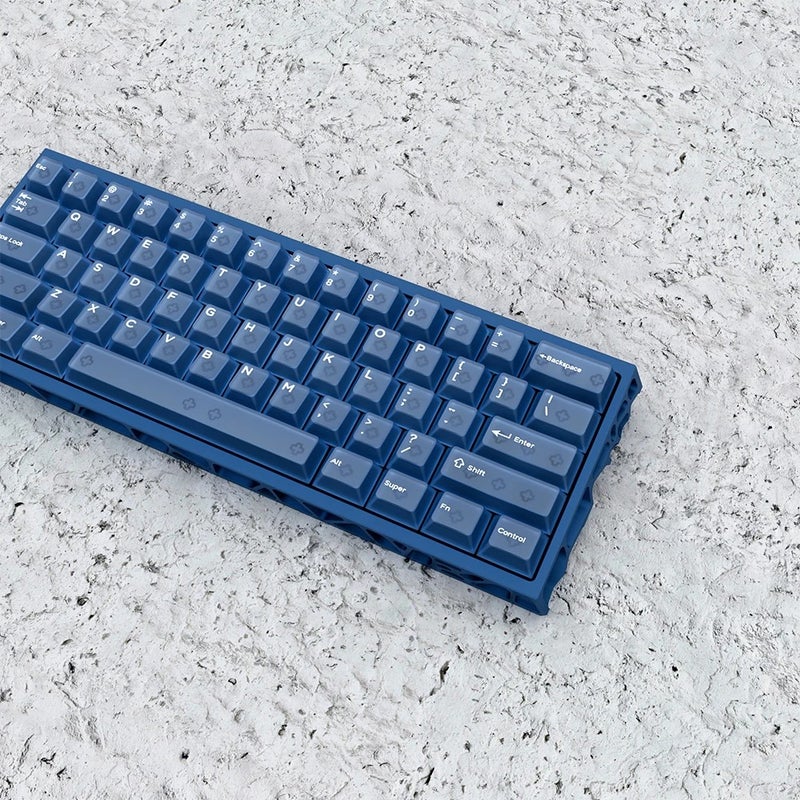 Bluejw مجموعة مفاتيح ميكانيكية سيراميكية عالية الجودة 132 مفتاح - متوافقة مع مفاتيح Cherry MX - جسر أزرق/أزرق داكن - Image 4
